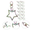 Hohopeti 30pcs Star Shape Hanging Decorations Key Clips for Projects