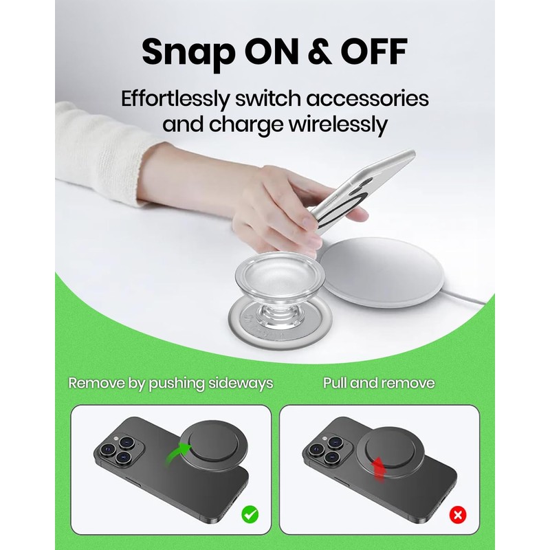 OnTheGrip Cute Solid Macaron Color Round Shape Collapsible Mobile Phone