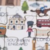 Terra Puzzles United Kingdom Map Wooden Jigsaw Puzzle 152 Piece,