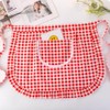 Love Potato Cotton Classic Check Waist Apron, Kitchen Cooking Restaurant