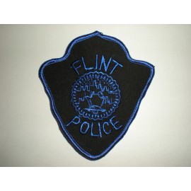 FLINT, MICHIGAN POLICE DEPARTMENT PATCH - BLUE