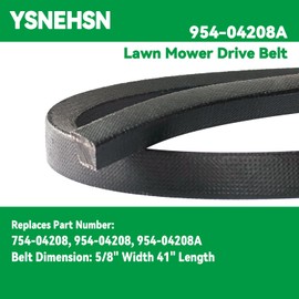 954-04208A Lawn Mower Drive Belt Fits for Cub Cadet LTX1040 MTD Troy-Bilt 754-04208 954-04208 954-04208A (5/8" x 41")