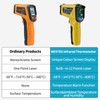 MESTEK Digital Infrared Thermometer Pyrometer Laser with K-Probe -50 °C