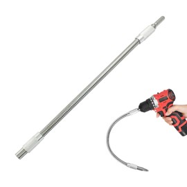Waziaqoc 11.8 Inch Flexible Drill Bit Extension, Bendable Bit Screwdriver Extension, 1/4 Inch Hex Shank Drill Bit Extension for Home Repairs, DIY, Professional Installations