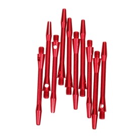 Sharplace 10 Pieces 53mm Lightweight Aluminium Alloy Dart Stems Shafts 2BA Thread Dart Accessories - Red, 53mm