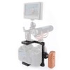 camvate DSLR Camera Cage Aluminum Alloy Wood Handle with Grip