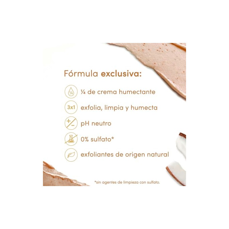 DOVE Beauty Scrub Jabón Exfoliante Corporal Coco y Azúcar Morena,