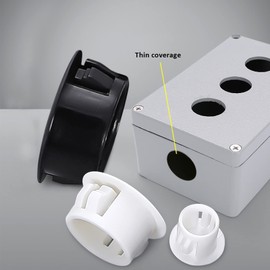 ECSiNG 100pcs Black Plastic Hole Plugs 10mm Snap Hole Pipe 10-10.5mm Steel Furniture Fence Post Pipe Insert End Caps for Cabinets Cabinets Functions