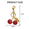 Yamobi Cherry Keyring, Aesthetic Bag Charm, Stylish Keyring for Women,