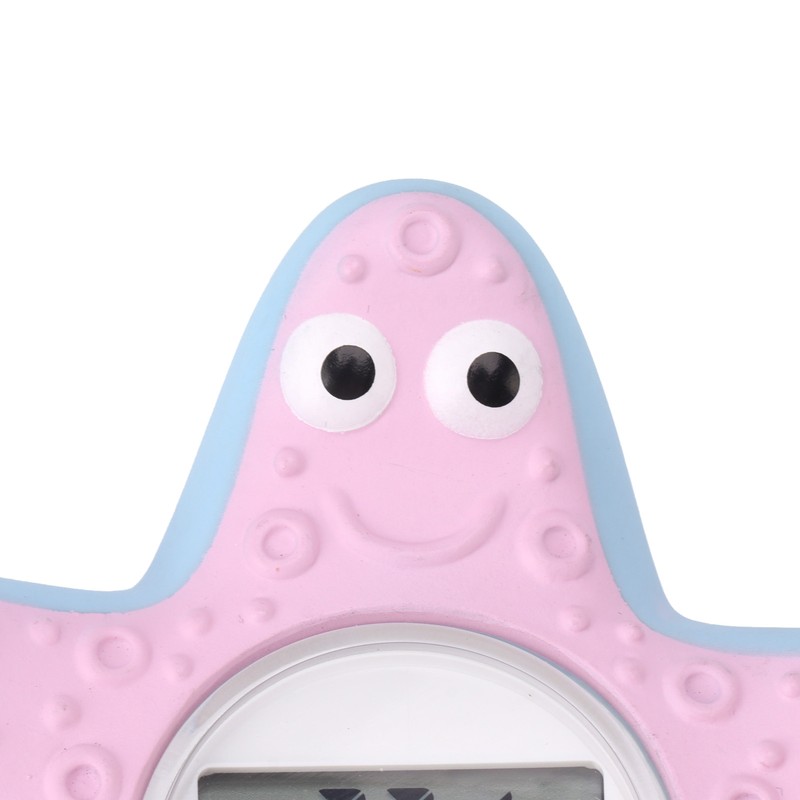Baby Water Thermometer Starfish Clock Timing 3 Color Light Floating