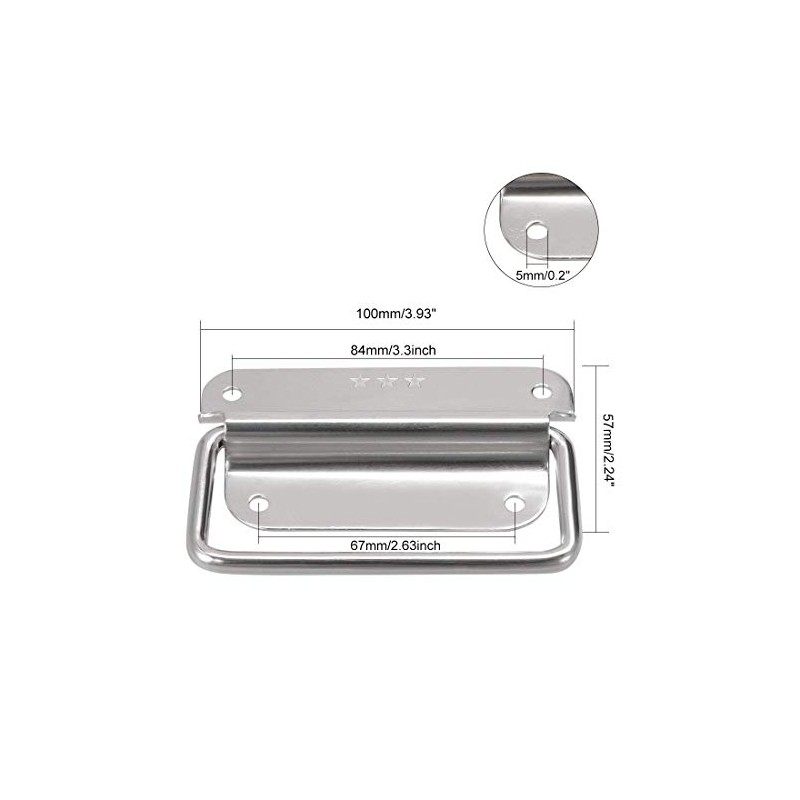 Rannb Chest Handles Stainless Steel Large Size Pull Handles for