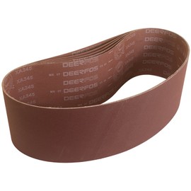 KEYSTONE 6" X 48" SANDING BELT 80X - 5 PACK BY PEACHTREE WOODWORKING PW6057