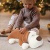 Niuniu Daddy 17.7" Brown Puppy Plush Toy Pillow - Kawaii