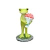 Gemmia Garden Miniature Frog Statue- Smile Everyday Flower Frog