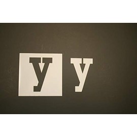 Lower Case Letter Y Reusable Mylar Stencil - Art Supplies DIY Crafts Scrapbooking Painting 16"
