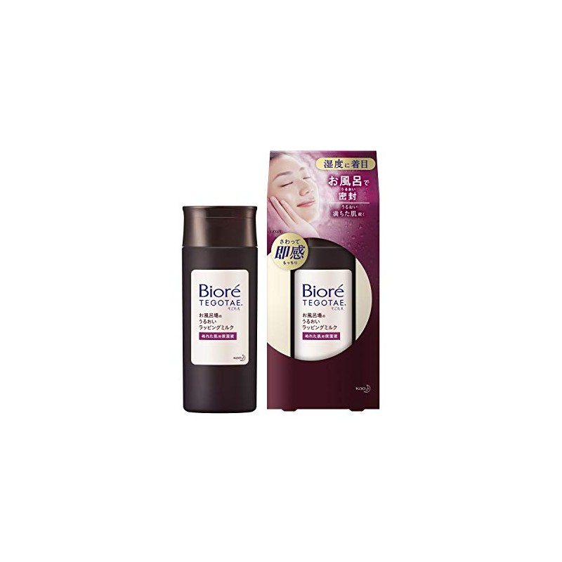 Biore TEGOTAE Moisturizing Wrapping Milk for Bathrooms, All-in-One, Liquid, 5.1