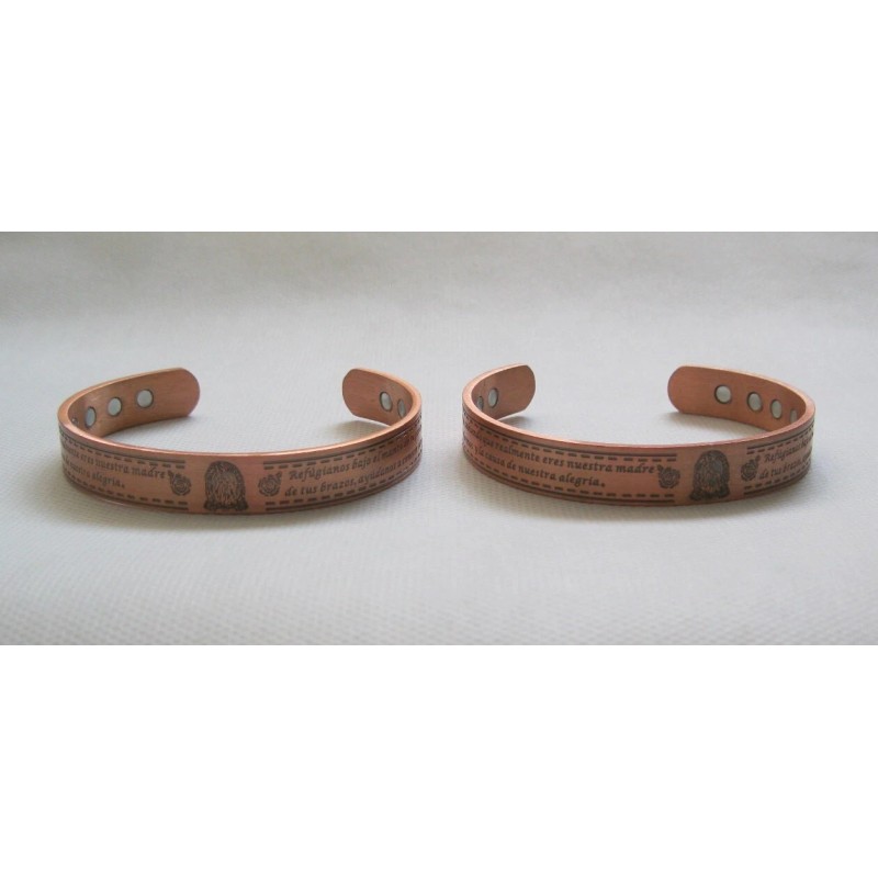 New Set of 2 Virgen De Guadalupe Magnetic 99% Copper