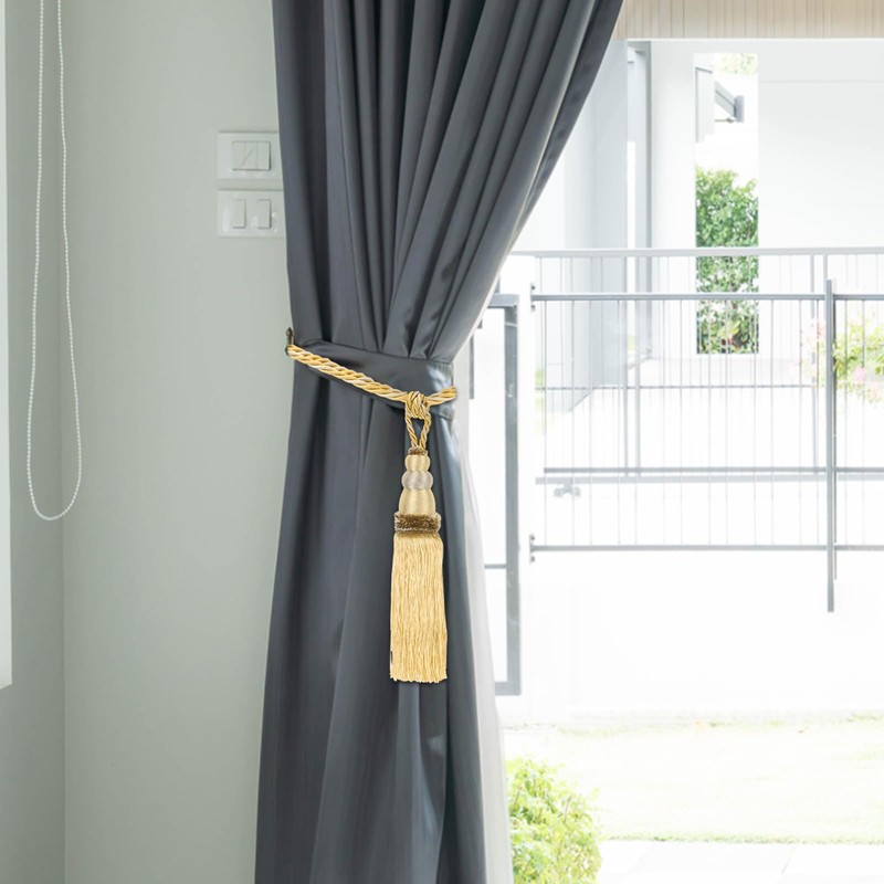 PATIKIL Curtain Tassel Tiebacks, 2 Pack 28" Gourd Shape Curtain