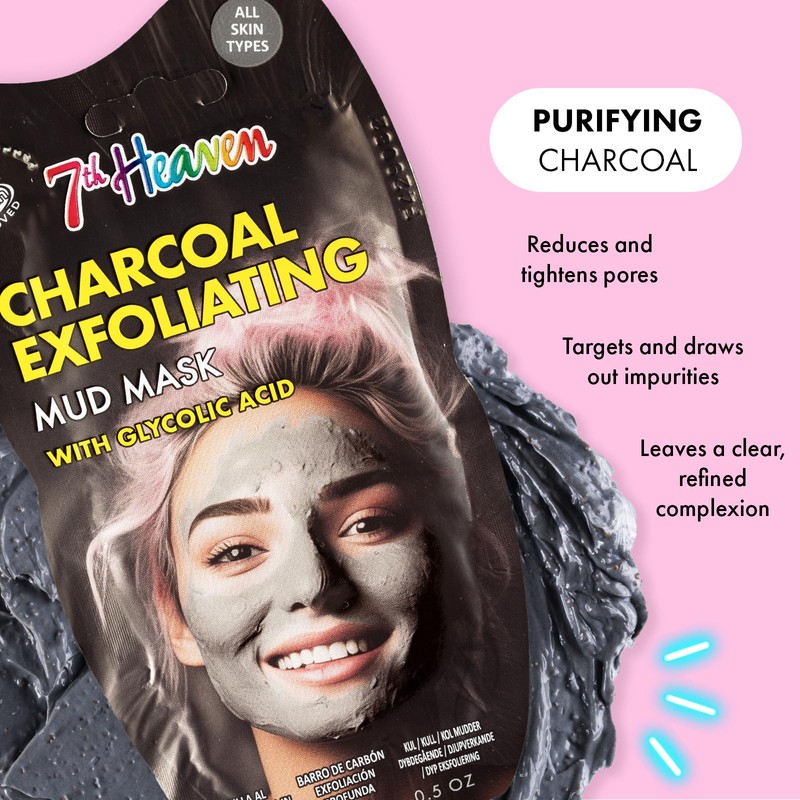 7th Heaven 7th Heaven Charcoal Mud Mask with Glycolic Acid,