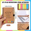 40 Sets Employee Appreciation Gifts Encouragement Inspirational Spiral Notebooks with