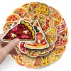 Pizza Stickers 50 Pcs Waterproof Cartoon Food Stickers for Water