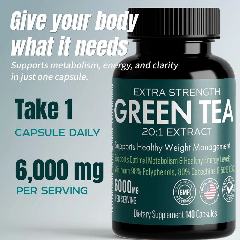 ADDOT WellLife Extra Strength Green Tea 20:1 Extract, 6000 mg
