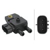 HELLA 6PP 009 409-311 Sensor, exhaust pressure - 3-pin connector
