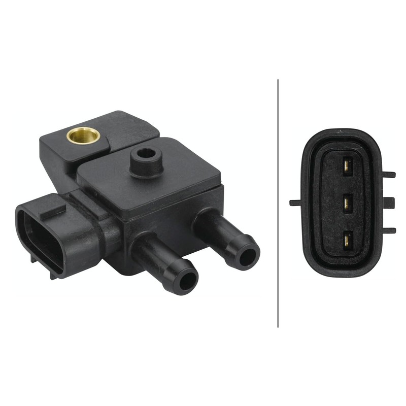 HELLA 6PP 009 409-311 Sensor, exhaust pressure - 3-pin connector