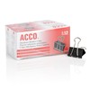 ACCO Binder Clips, Medium, Black, 12 per Box, 2 Boxes
