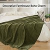 LONG CREATE Chenille Throw Blanket for Couch 60"X 80" Twin,