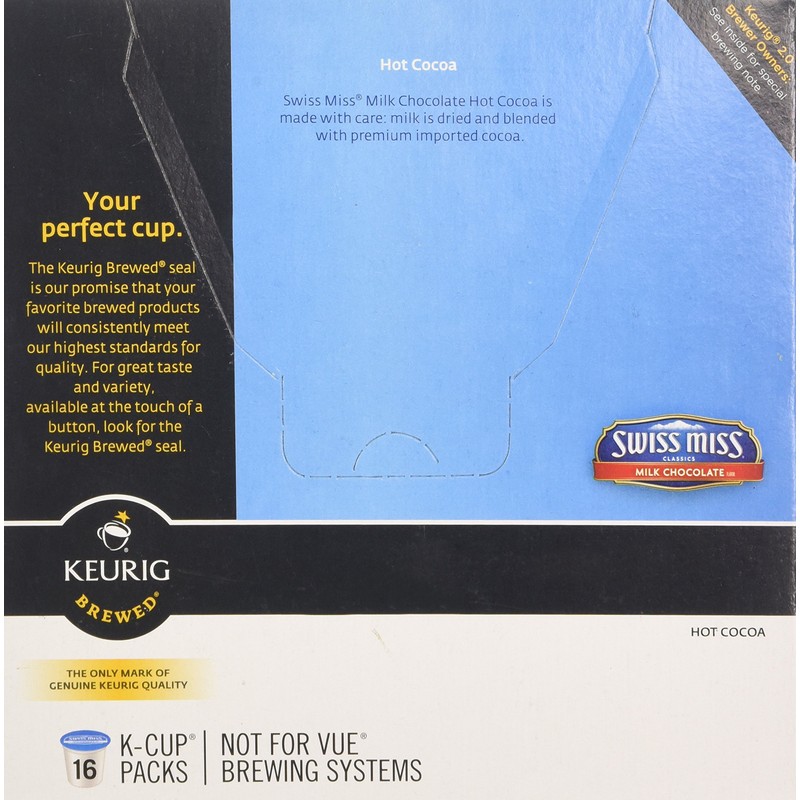 Swiss Miss Hot Chocolate K-Cup16- 0.52 oz/ EA, NET WT