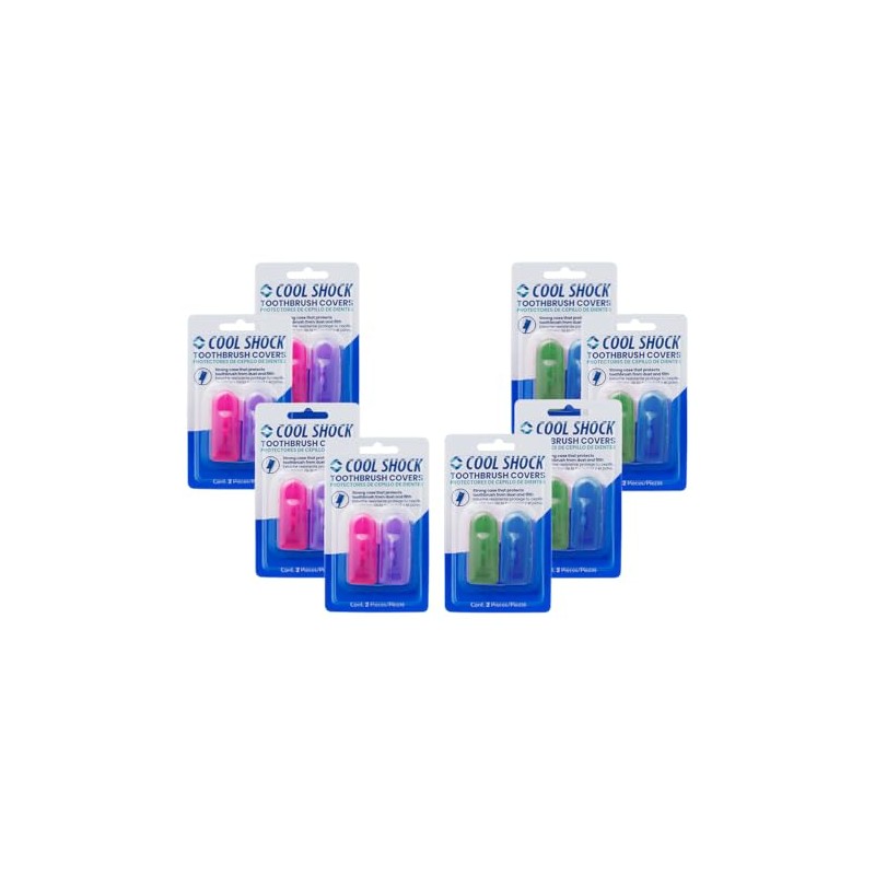 Cool Shock | Protectores para cepillos. Caja con 8 piezas.