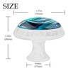 NEWzone 4 Pack Drawer Knobs Blue Marble Agate Cabinet Knobs