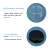 Pack of 20 Black Containers Plastic (5 g, 10 g,