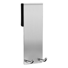 Hsthe Sea 2 Stück Edelstahl-Duschwandhaken, kein Bohren erforderlich, für Duschhaken, eingebauter elastischer Schwamm zum Schutz des Handtuchhalters, geeignet für Glas mit Einer Dicke von 6–12 mm