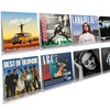 upsimples 8 Pack Vinyl Record Wall Mount Shelves, 12" Vinyl