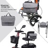Travel Tote for Carrying Accessories on Wheelchair Rolling Walkers Transport