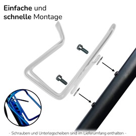 JABs Aluminium Drinks Bottle Holder Road Bike Bottle Holder Bicycle Drink Holder, white