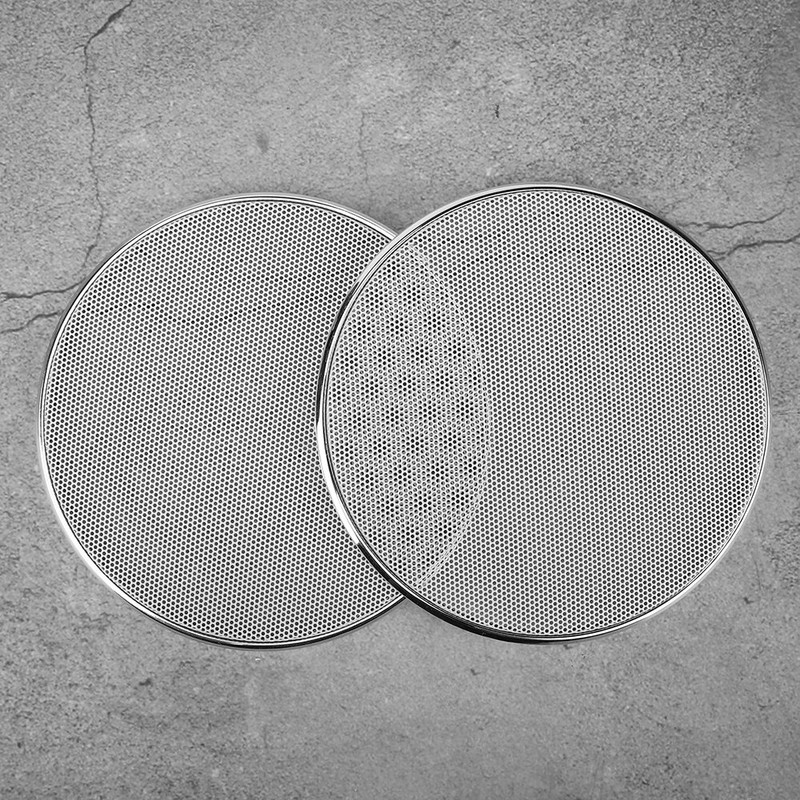 5in Plastic Frame White Mesh Car Audio Speaker Grill Guard