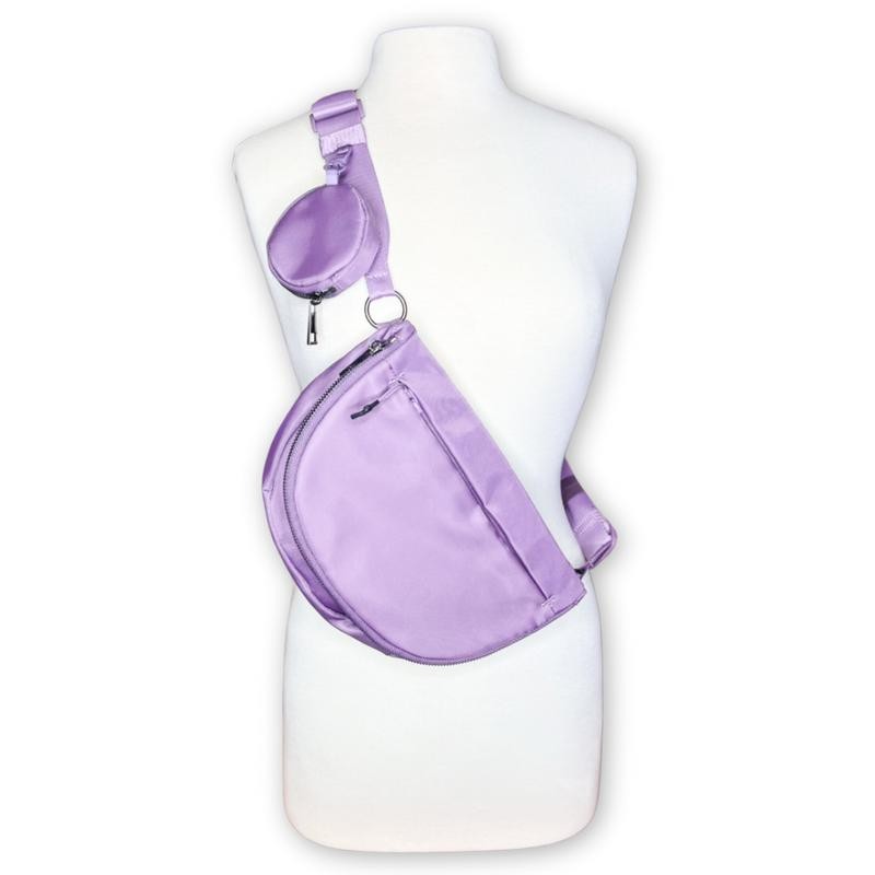 Pockets Full of Hope Crossbody Bag (#8042):_Light Grey