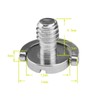 OTOTEC 2Pcs Kameraschraube Stativschraube Befestigungsschraube Mit D-Ring Set 1/4" Zoll