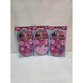 LOL SURPRISE Kids LOL SURPRISE! 9pc FLAVORED LIP GLOSS Compact Set with Mirror Lot Of (3)