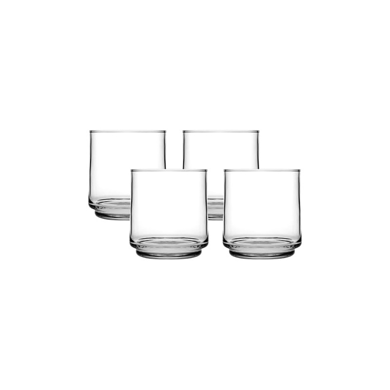 Anchor Hocking 12-Ounce Finlandia Rocks Drinking Glasses (4-Pieces, 12-ounce, dishwasher