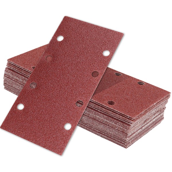 Apdvenk Sandpaper Set, 40 Pieces Sandpaper Velcro 93 x 185