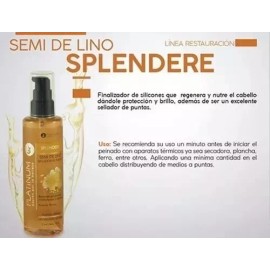 Platinum Sellador De Puntas Para Pelo, Semi De Lino Splendere 125 Gr