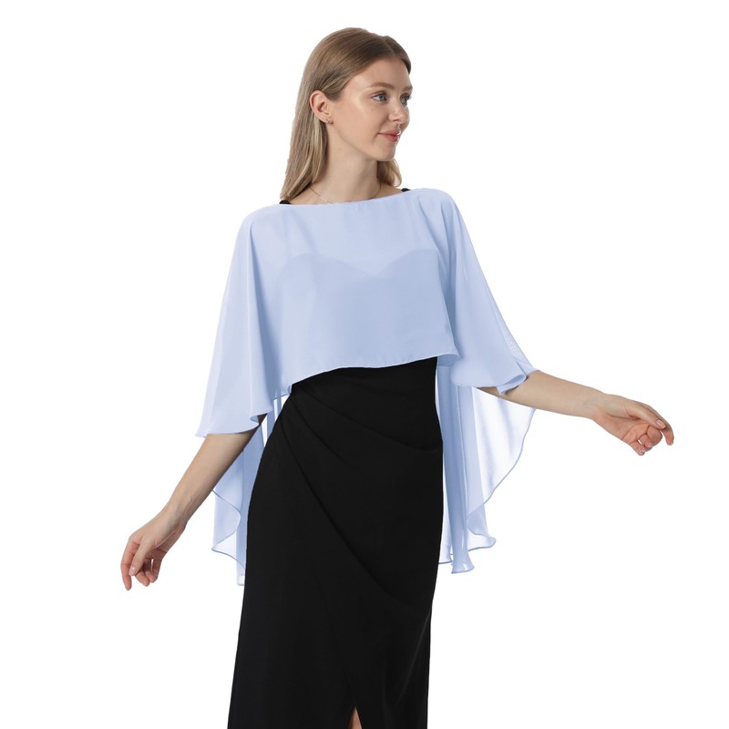 Hotshawl Capelets for women Chiffon Cape Shawls and Wraps for