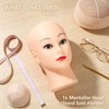 Bald Mannequin Head, PVC Manikin Head for Wigs Making and