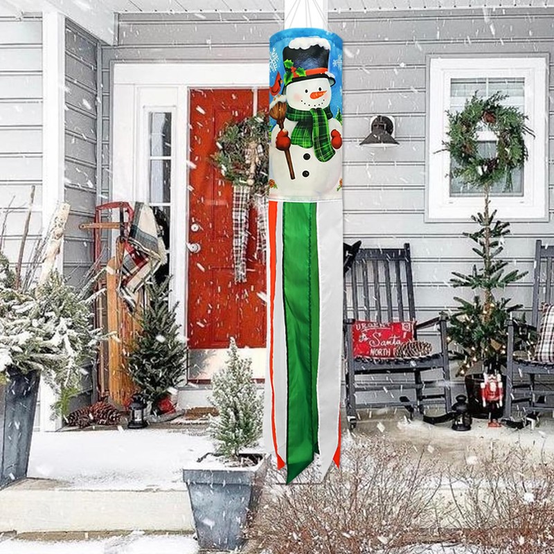 THQZLH 2 Pack Christmas Windsocks - Heavy Duty Outdoor Wind