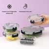 JoyJolt 24pc Borosilicate Glass Storage Containers with Lids | 12