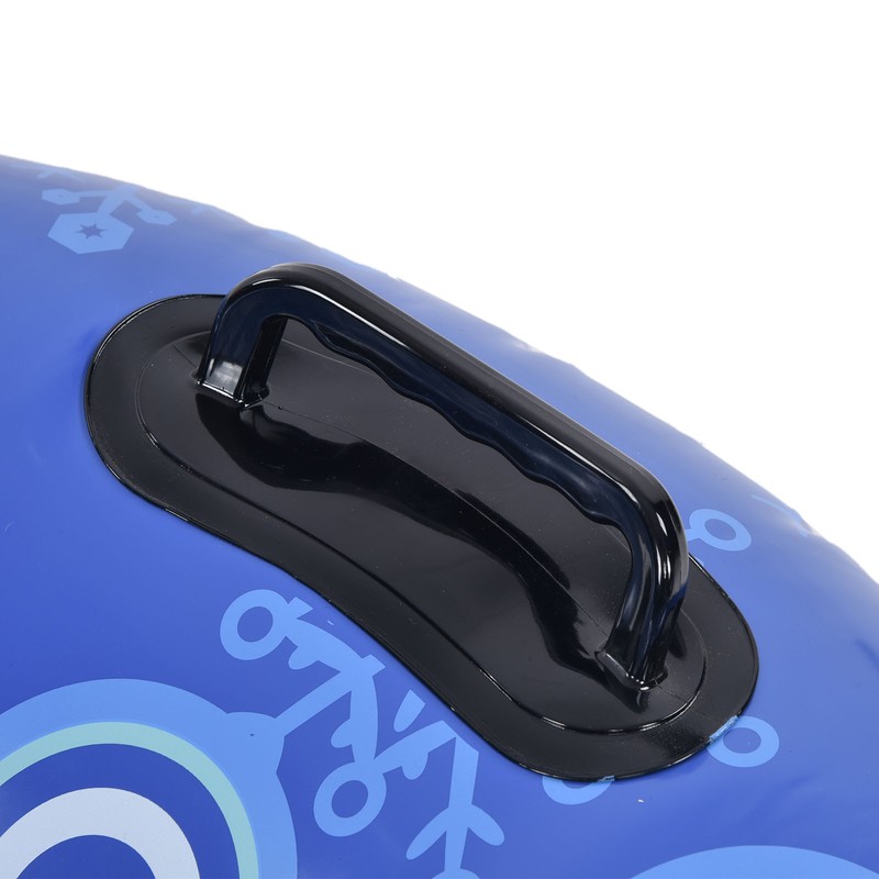 Snow Tube with Handle PVC 450lbs Load Bearing Blue White